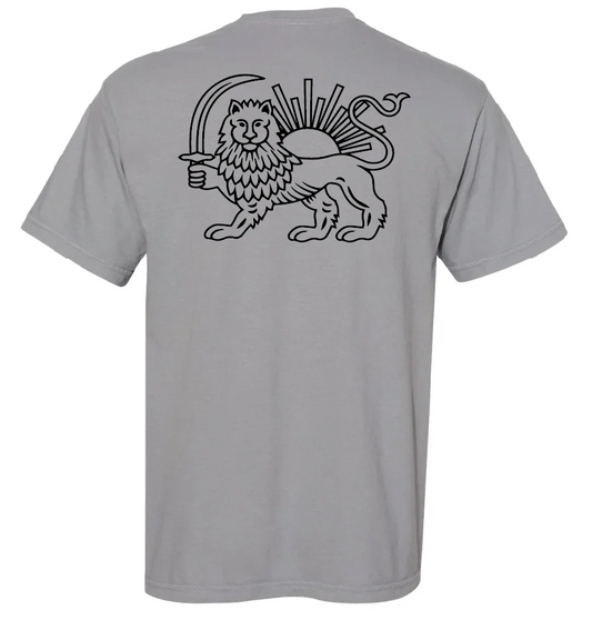 Lion and Sun - Grey