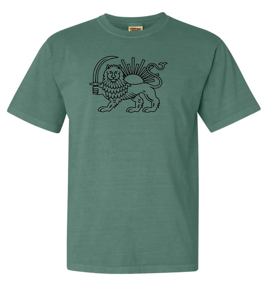 Lion and Sun - Green