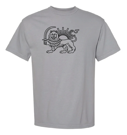 Lion and Sun - Grey